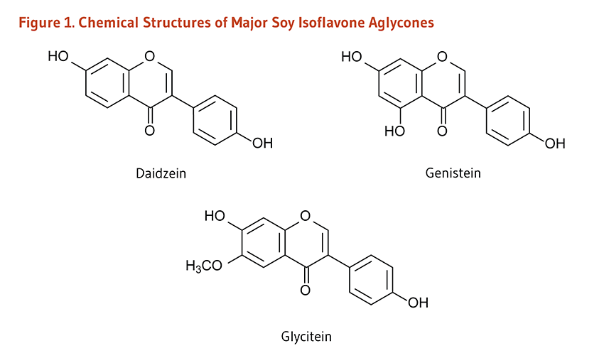 Figure 1. Chemical Structures of Major Soy Isoflavone Aglycones