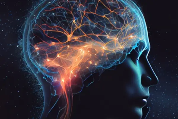 Abstract image representing brain activity and neural networks